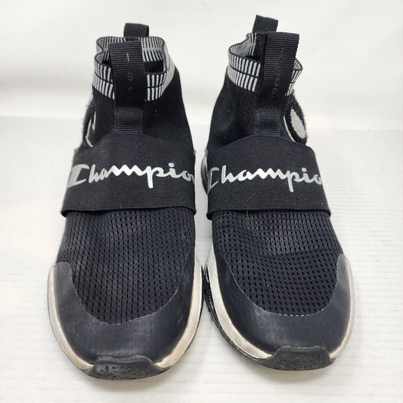 Champion Men's Black Knit Sock Sneakers Slip on Lightweight Athletic Shoe Size 9 - Picture 4 of 9